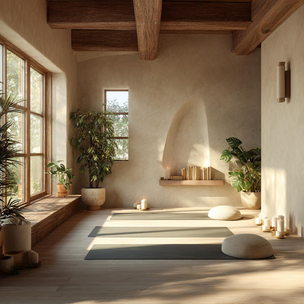 Йога студія з природним освітленням